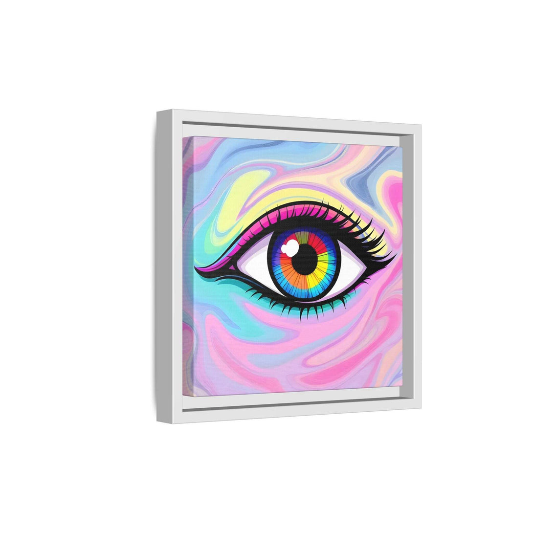 PsEyeFlow #8 - Radiant Vision. ( Colourful Framed Matte Canvas Decor ) - Highdellic