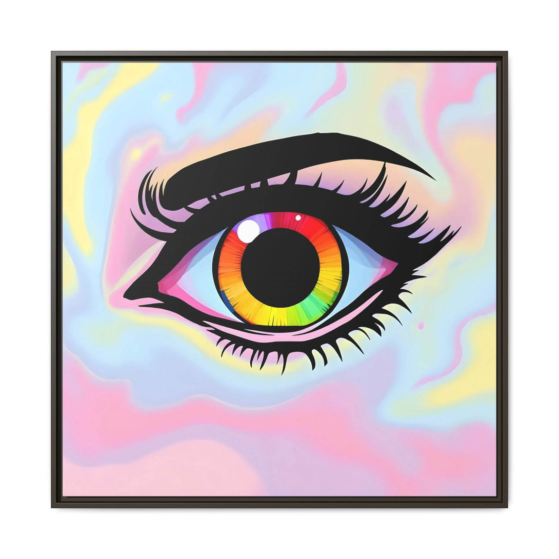 PsEyeFlow #35 - Spectrum Sentinel on Framed Matte Canvas (multi colour) - Highdellic