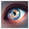 PsEyeDream #2 - Celestial Vision on Square Fine Art Poster - Highdellic