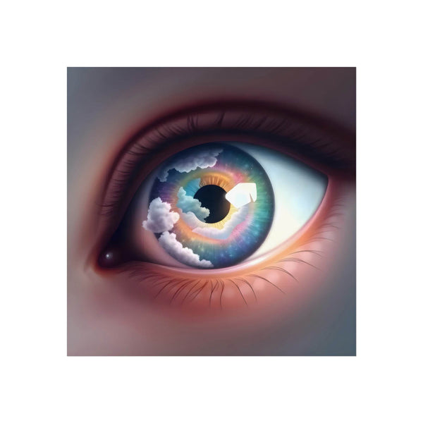 PsEyeDream #2 - Celestial Vision on Square Fine Art Poster - Highdellic