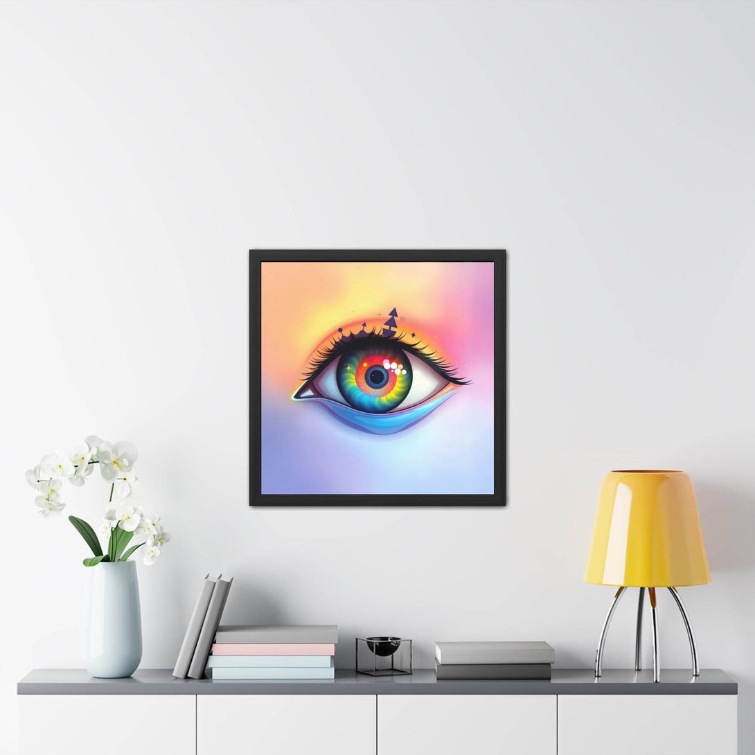 PsEyeDream #6 - Ephermeral Vision on Semi-Gloss Coated Framed Poster - Highdellic