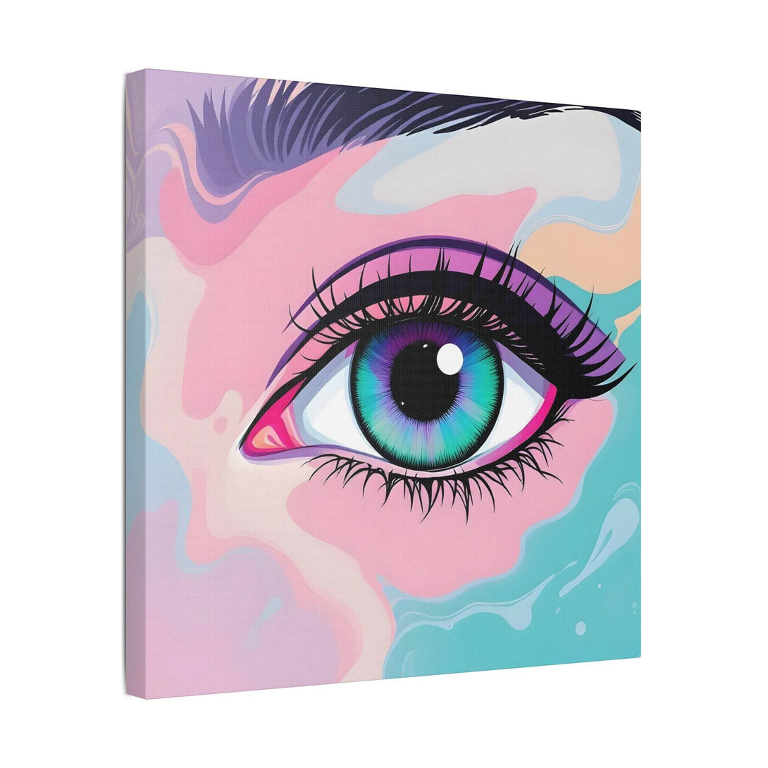 PsEyeFlow #2 – Lucid Gaze. (Satin Canvas, Stretched) - Highdellic