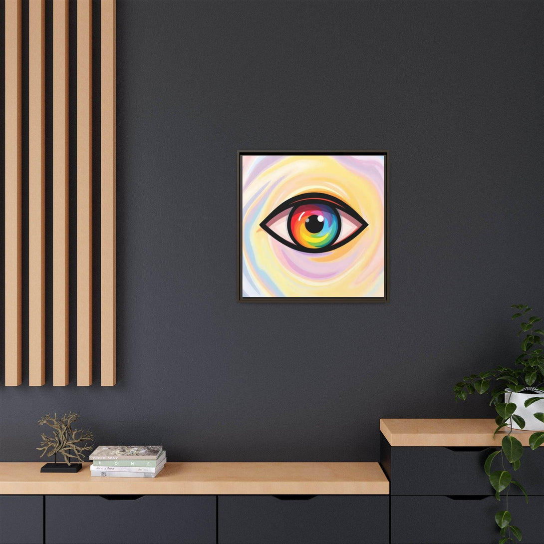 PsEyeFlow #18 - Ethereal Visionb. ( Colorful Framed Matte Canvas Decor ) - Highdellic