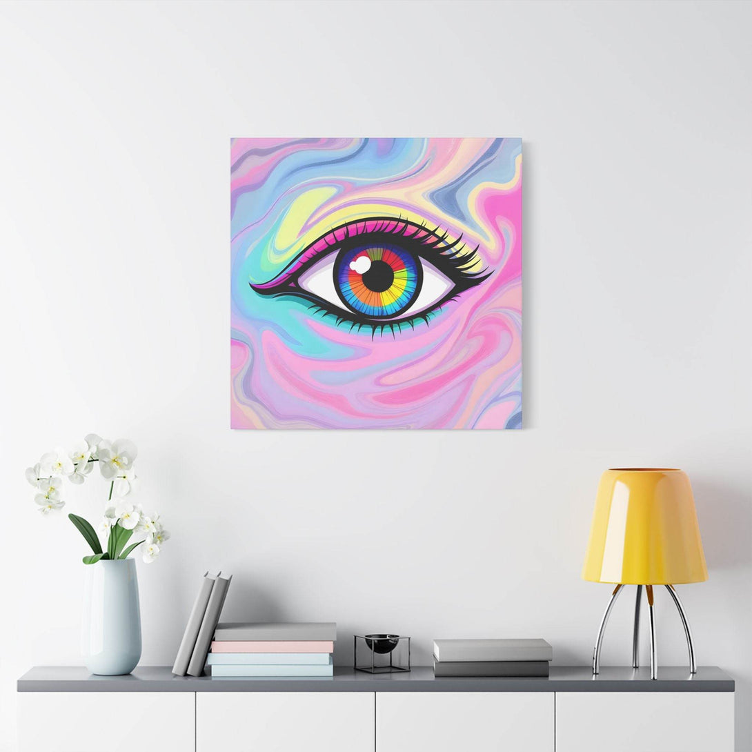 PsEyeFlow #8 - Radiant Vision. (Satin Canvas, Stretched) - Highdellic