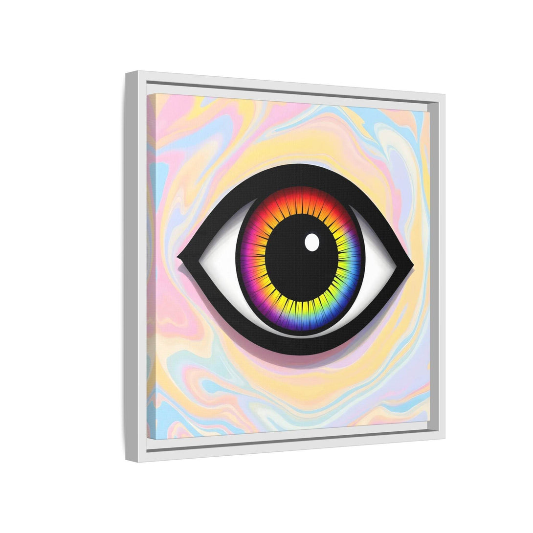 PsEyeFlow #25 - Chromatic Horizon. (Matte Canvas, Framed (Multi-color)) - Highdellic