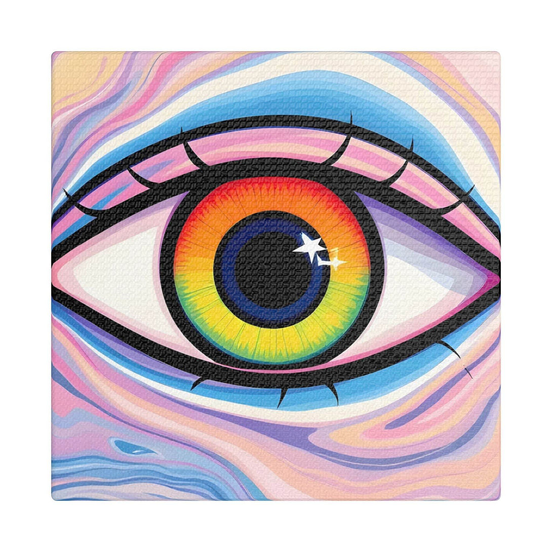 PsEyeFlow #9 - Celestial Stare. (Satin Canvas, Stretched) - Highdellic