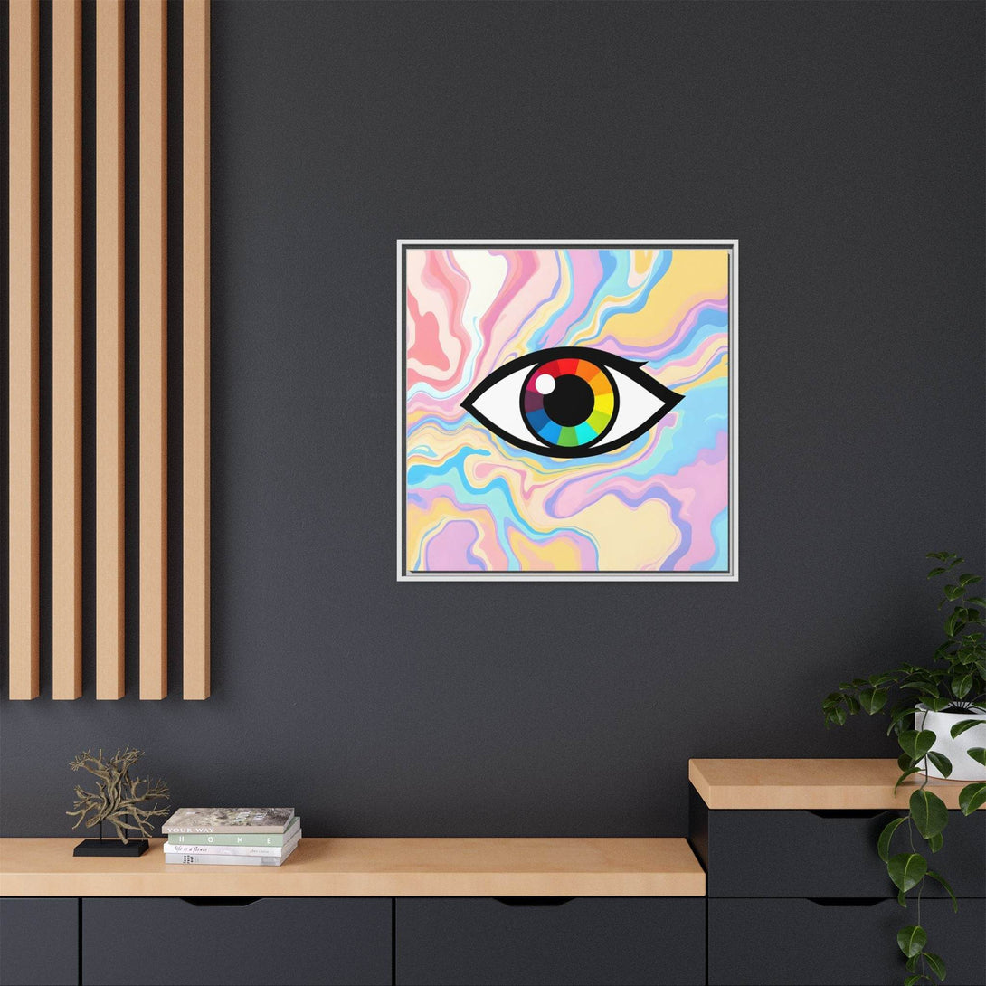 PsEyeFlow #30 - Spectrum Vision (Matte Canvas, Framed (Multi-color)) - Highdellic