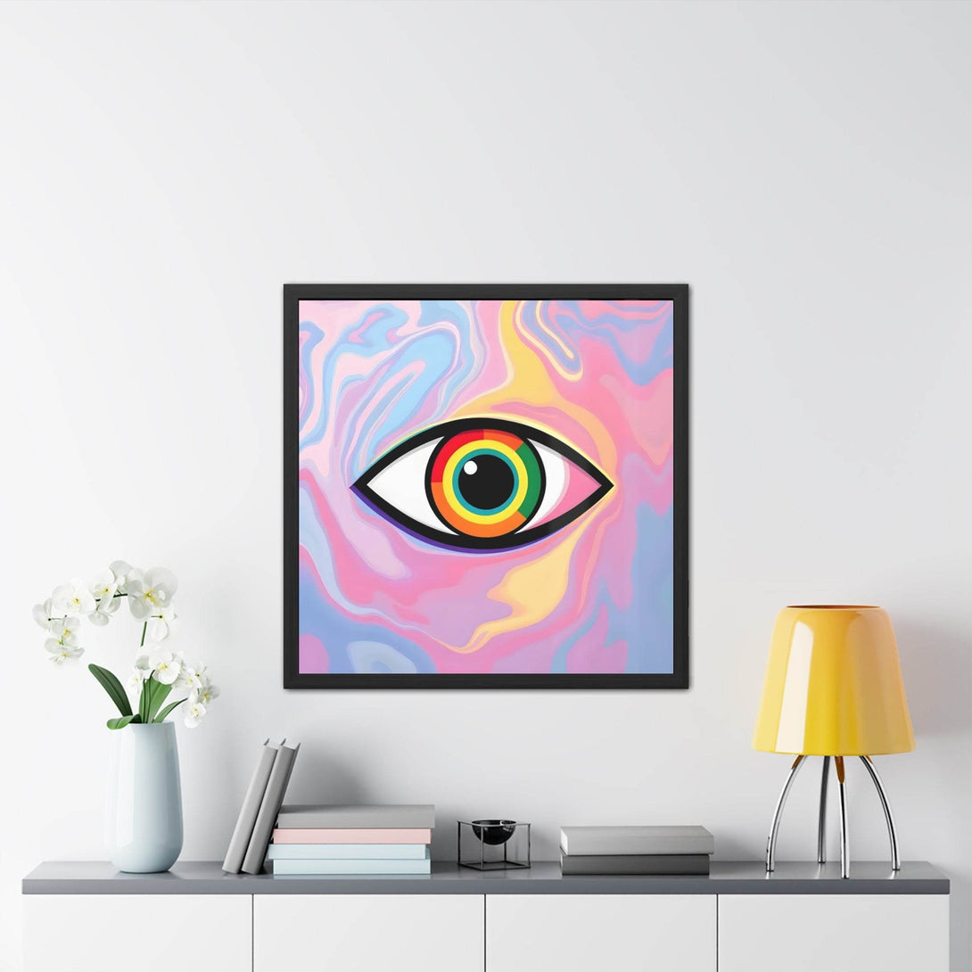 PsEyeFlow #6 - Vortex Vision. ( wood Framed semi-gloss coated paper ) - Highdellic