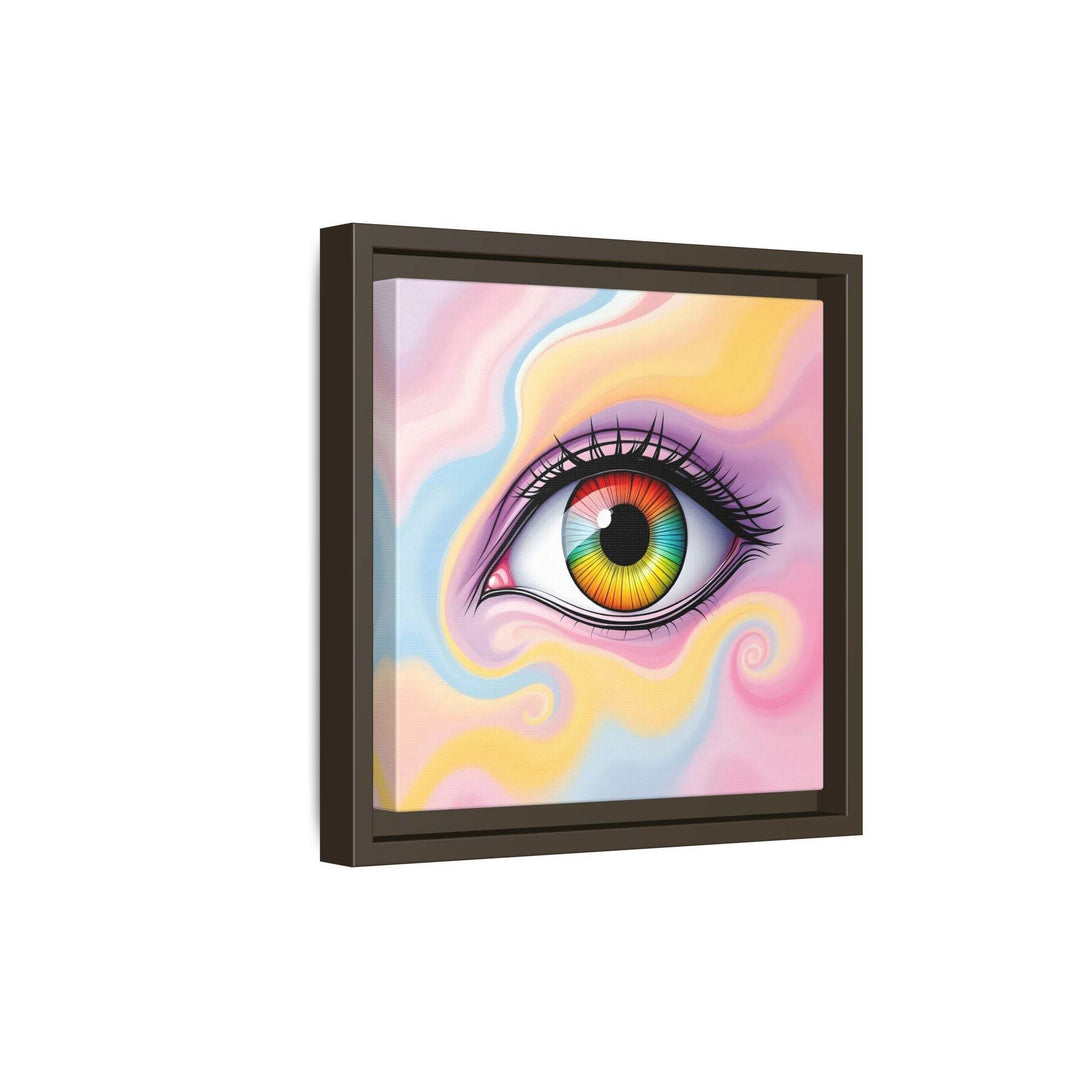 PsEyeFlow #36 – The Whispering Spiral on Framed Matte Canvas - Highdellic