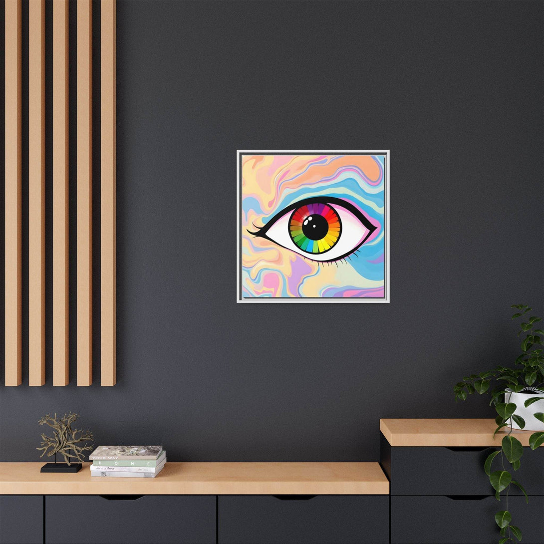 PsEyeFlow #1 – Prism Vision. (Matte Canvas, Framed, Multi-color) - Highdellic