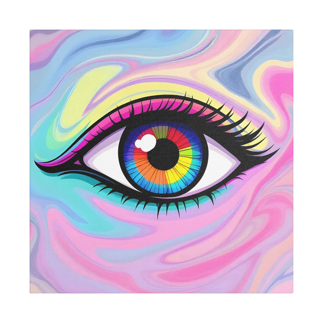 PsEyeFlow #8 - Radiant Vision. (Satin Canvas, Stretched) - Highdellic