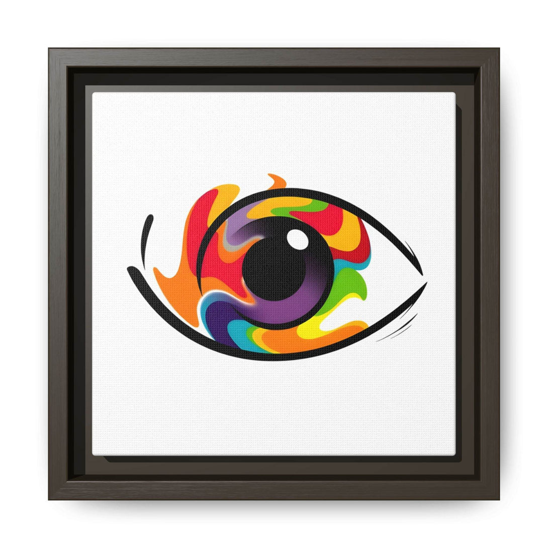 PsEyeGo 3 – Chromatic Flame on Framed Matte Canvas (Multi-color) - Highdellic