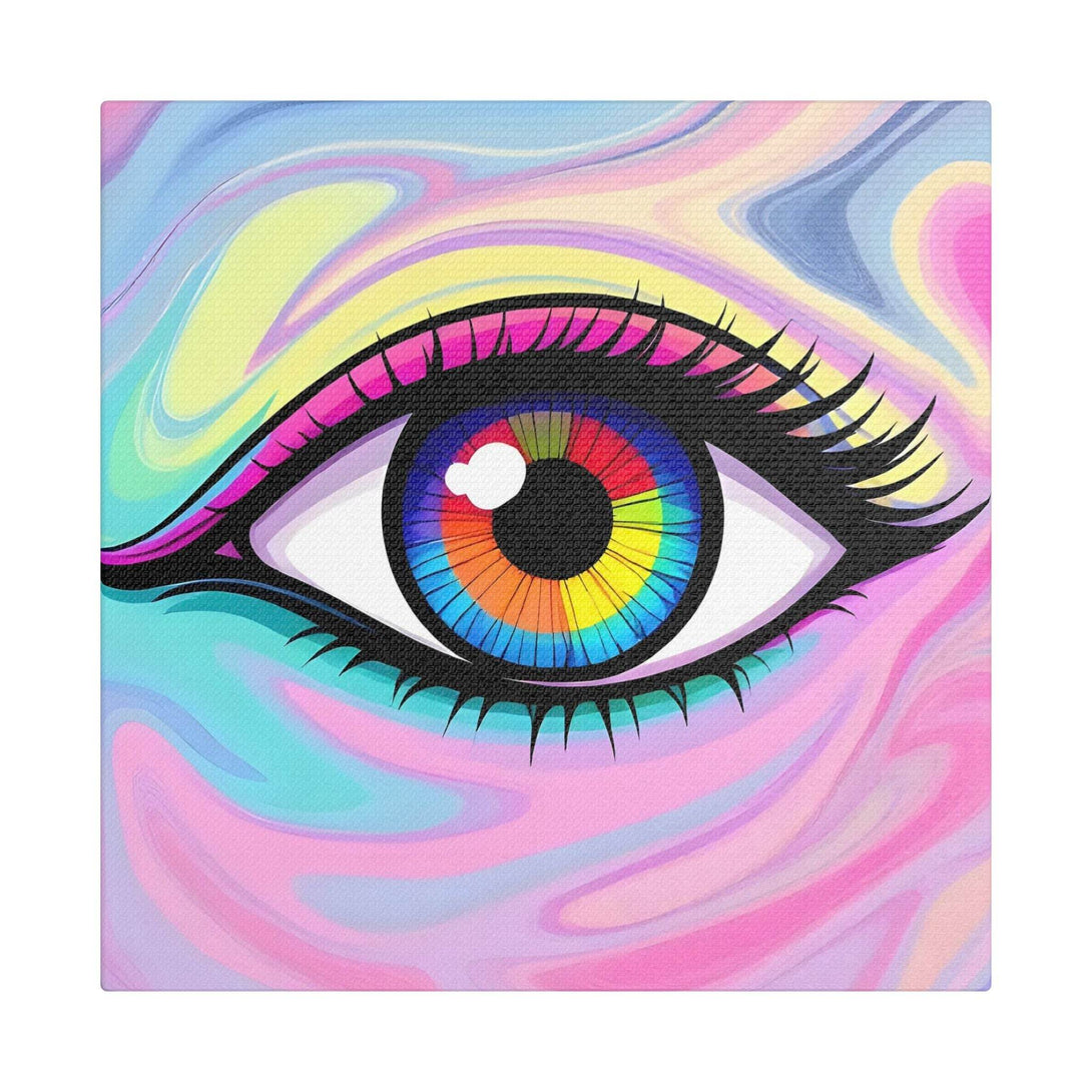 PsEyeFlow #8 - Radiant Vision. (Satin Canvas, Stretched) - Highdellic