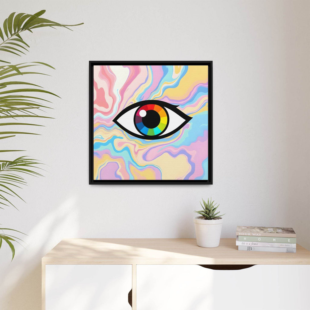 PsEyeFlow #30 - Spectrum Vision (Matte Canvas, Framed (Multi-color)) - Highdellic
