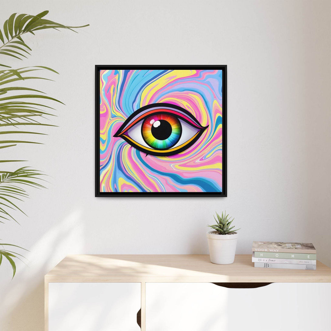 PsEyeFlow #31 - The Kaleidosoul on Framed Matte Canvas - Highdellic