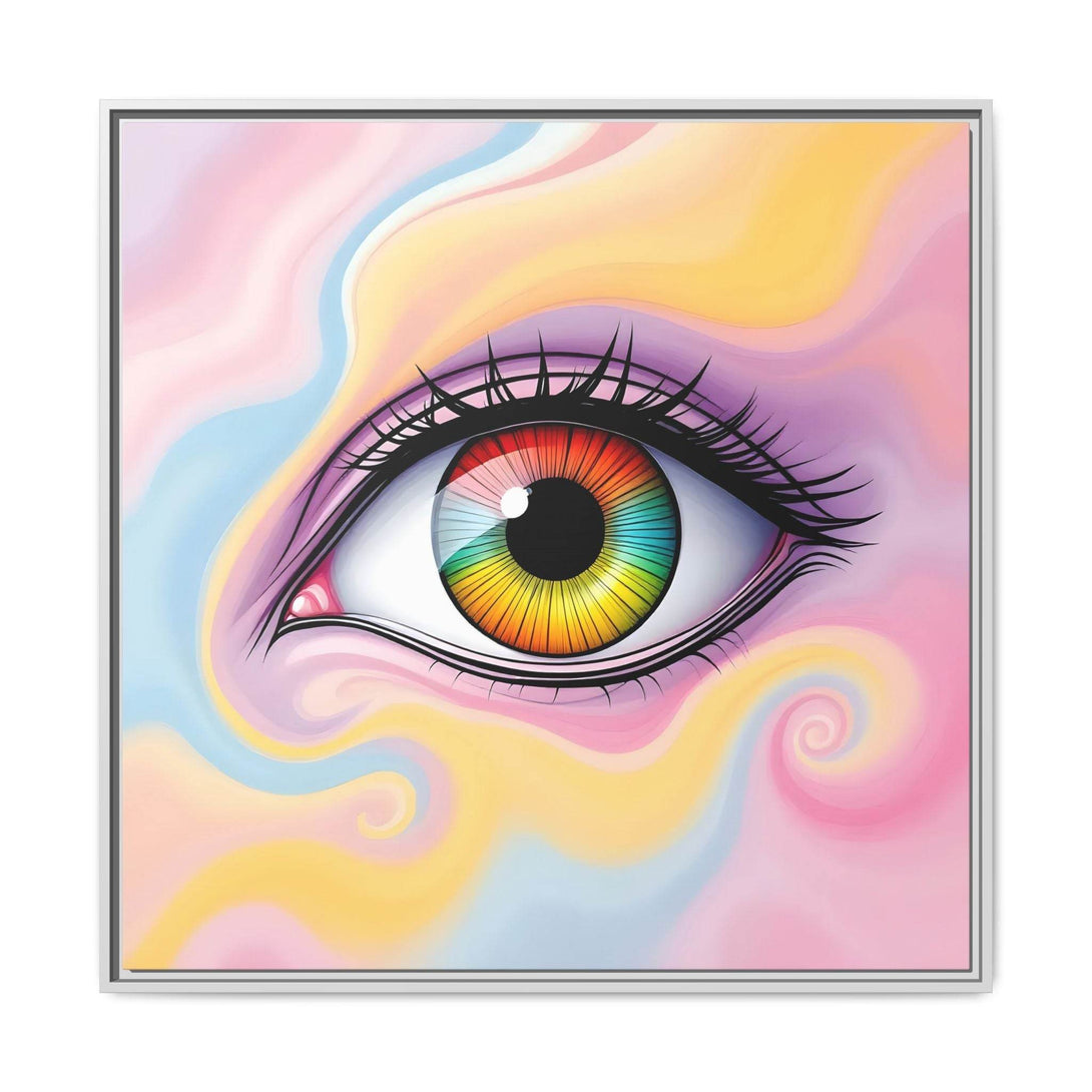 PsEyeFlow #36 – The Whispering Spiral on Framed Matte Canvas - Highdellic