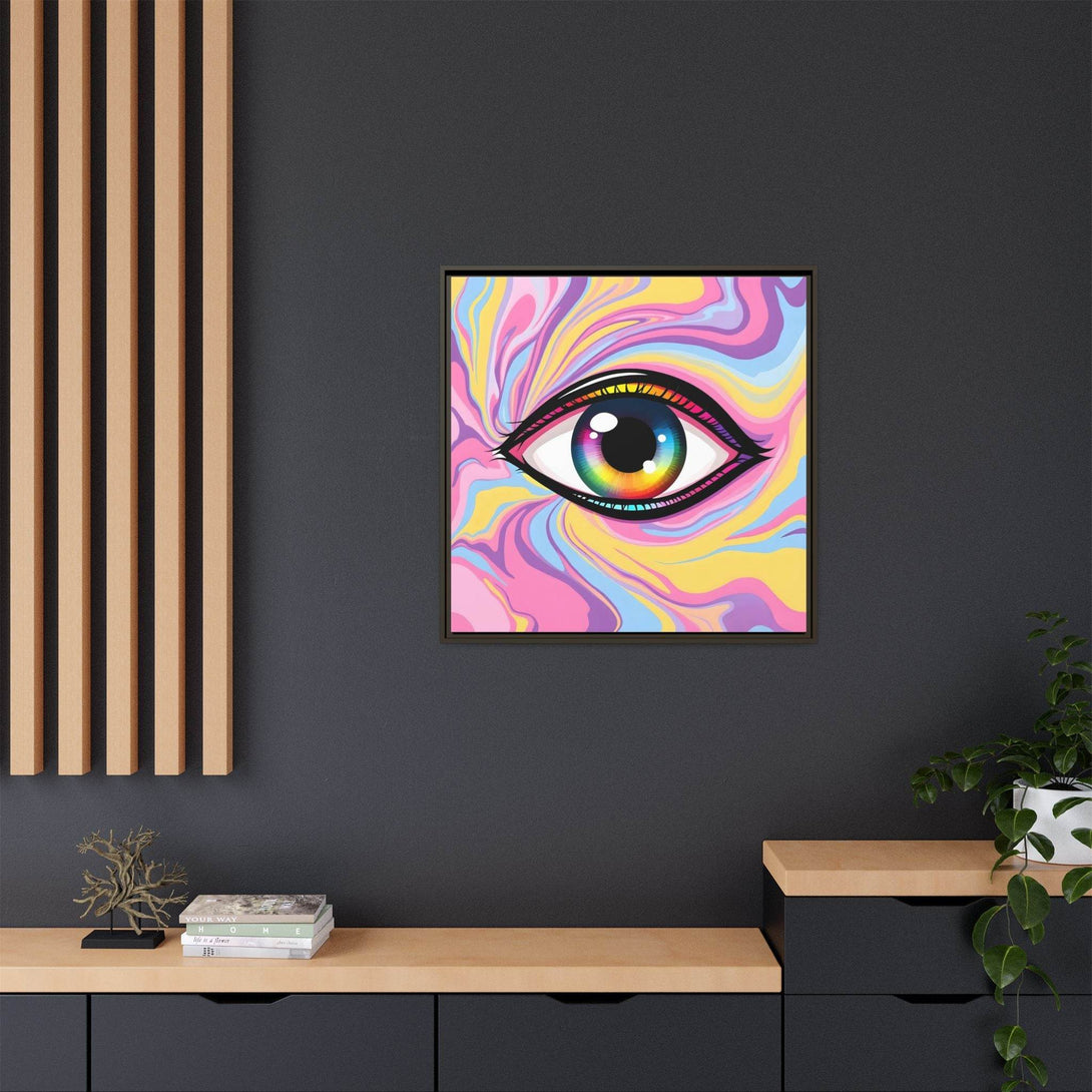 PsEyeFlow #29 - Spectrum Gaze.b (Matte Canvas, Framed (Multi-color)) - Highdellic