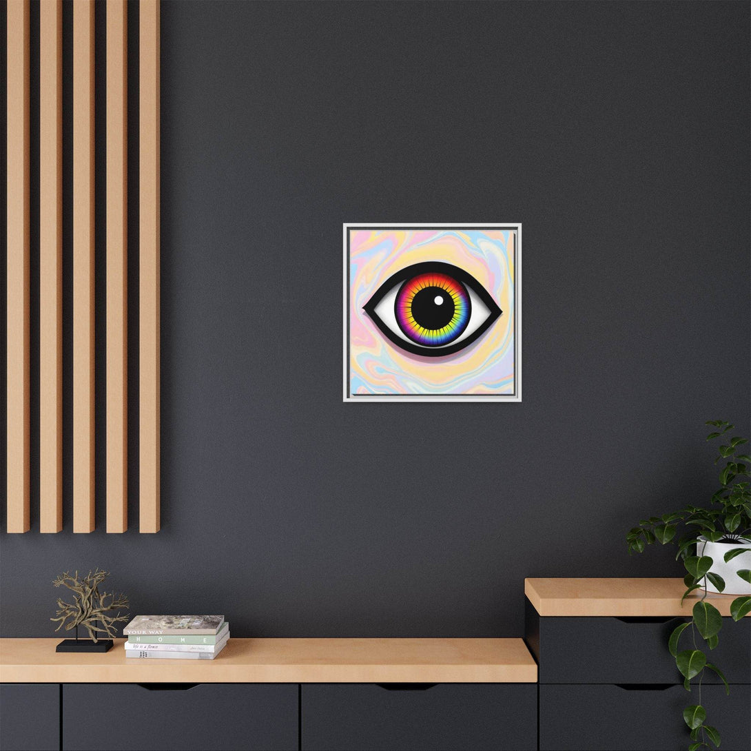 PsEyeFlow #25 - Chromatic Horizon. (Matte Canvas, Framed (Multi-color)) - Highdellic