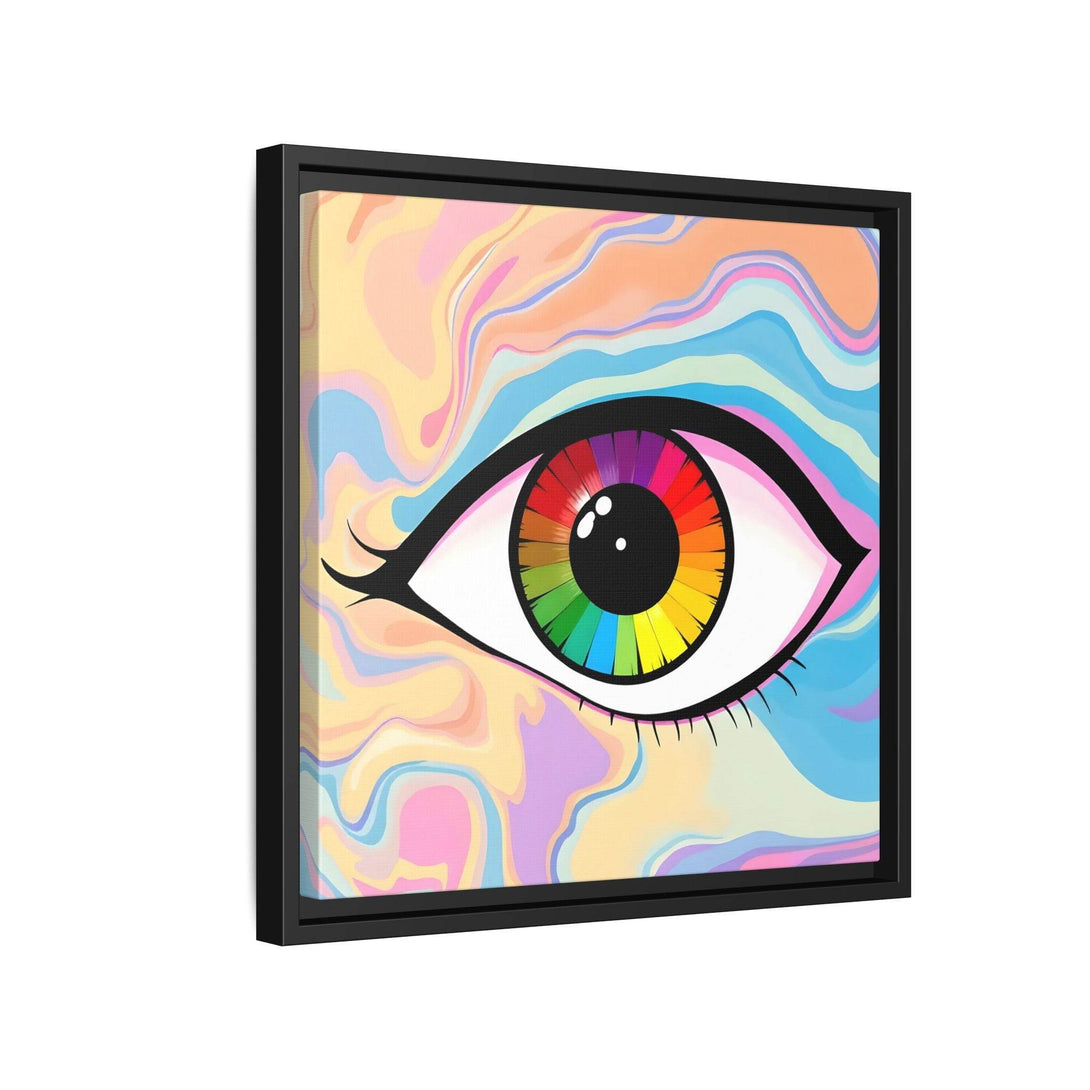 PsEyeFlow #1 – Prism Vision. (Matte Canvas, Framed, Multi-color) - Highdellic