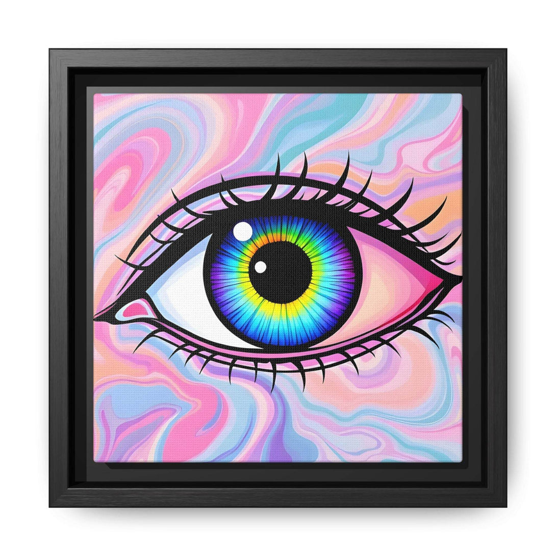 PsEyeFlow #3 – Vivid Mirage (Matte Canvas, Framed (Multi-color)) - Highdellic