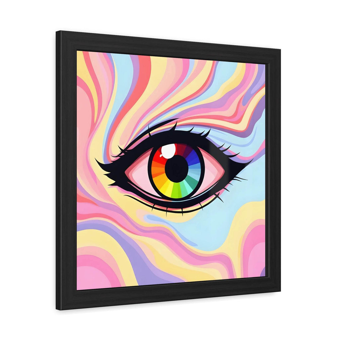 PsEyeFlow #15 - Chromatic Dream. ( wood Framed semi-gloss coated paper ) - Highdellic