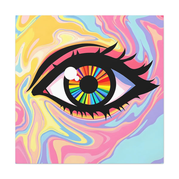 PsEyeFlow #12 - Prismatic Glimpse. (Matte Canvas, Stretched, 1.25")
