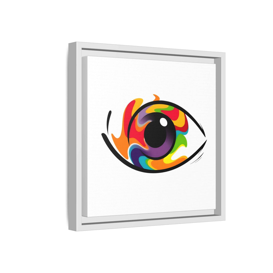 PsEyeGo 3 – Chromatic Flame on Framed Matte Canvas (Multi-color) - Highdellic