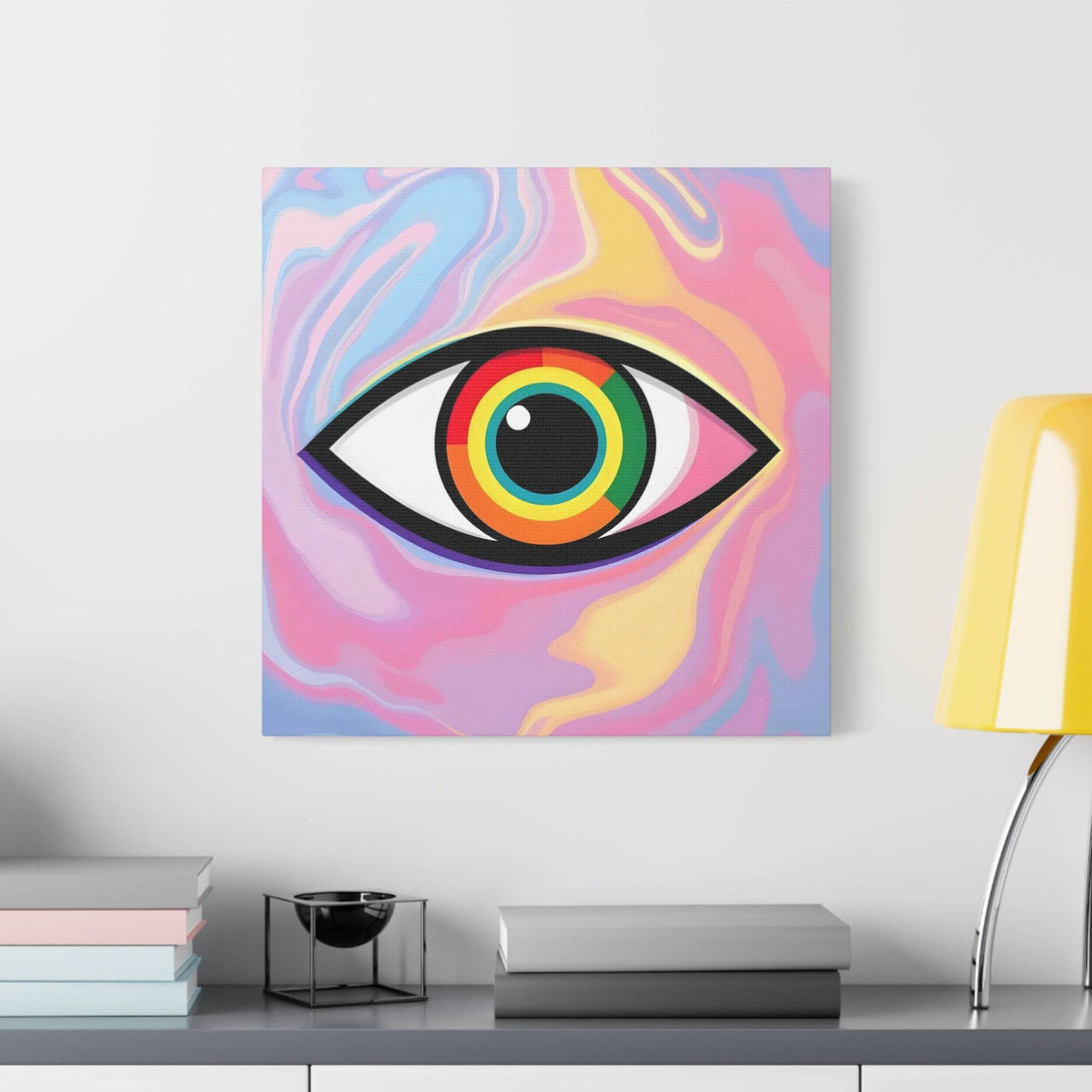 PsEyeFlow #6 - Vortex Vision. (Satin Canvas, Stretched) - Highdellic