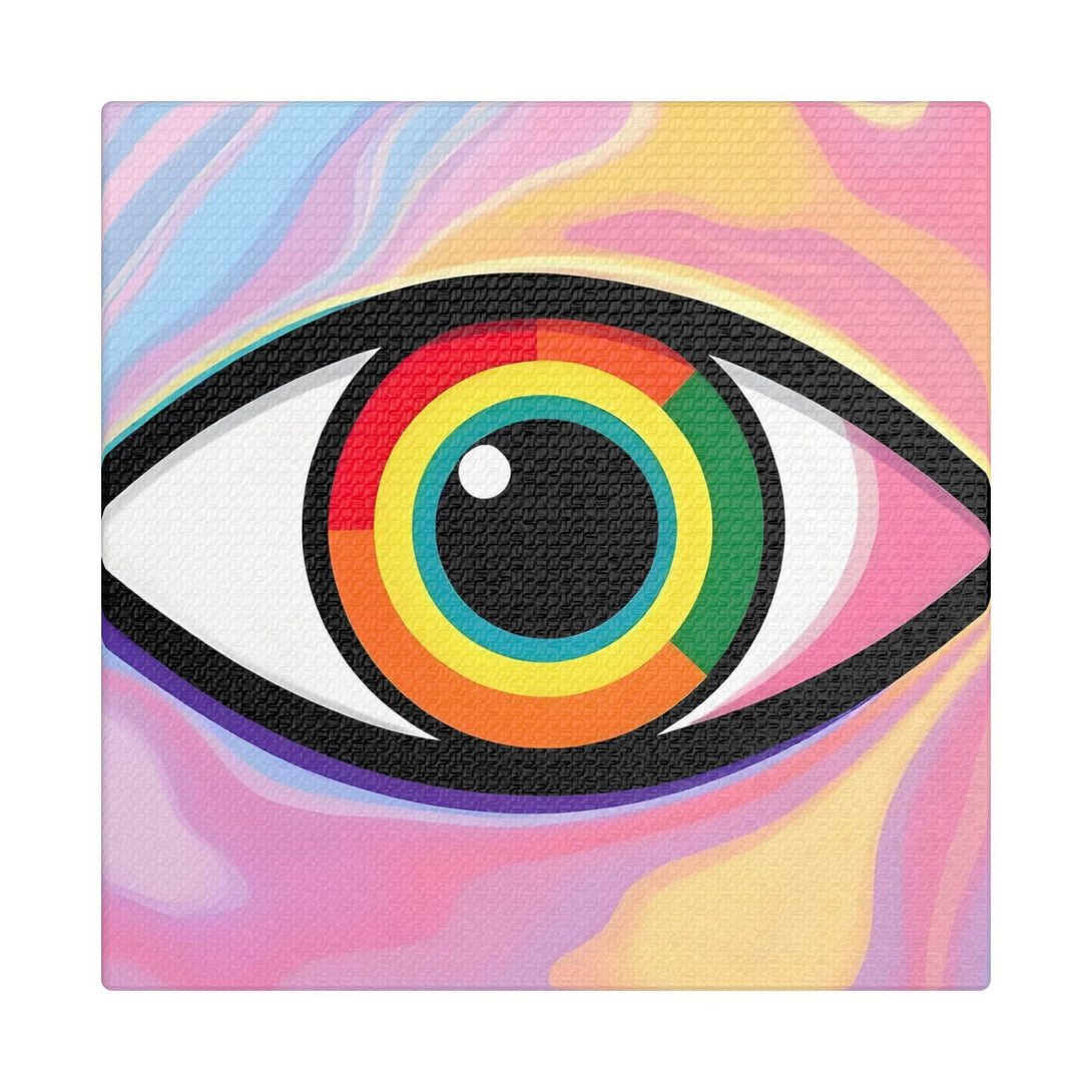 PsEyeFlow #6 - Vortex Vision. (Satin Canvas, Stretched) - Highdellic