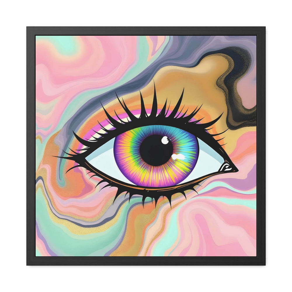 PsEyeFlow #7 - Cosmic Gaze. ( wood Framed semi-gloss coated paper )
