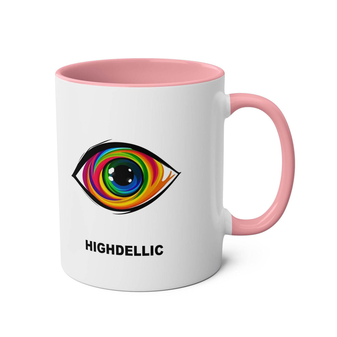Highdellic PsEyeGo 1 on Vibrant Two-Tone 11oz Coffee Mug, - Highdellic