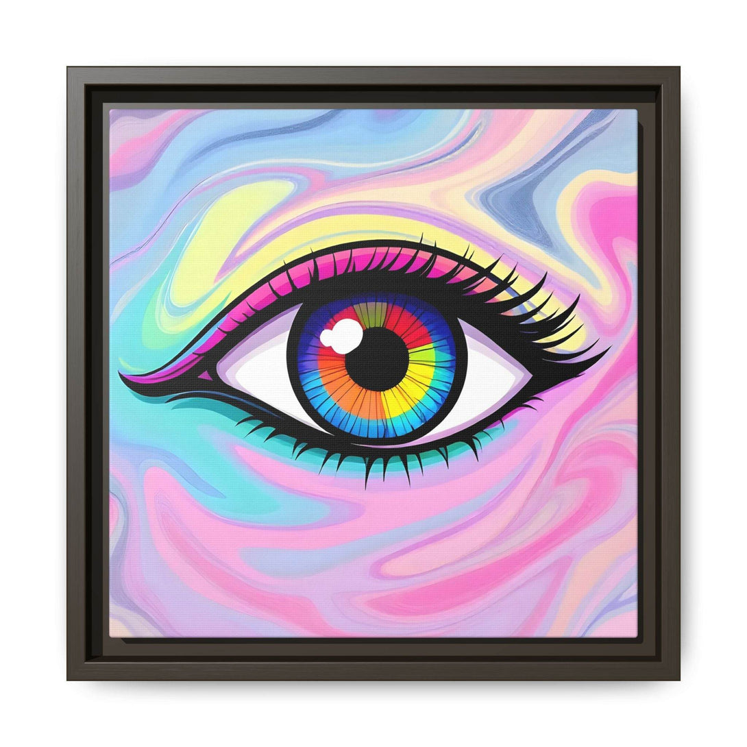 PsEyeFlow #8 - Radiant Vision. ( Colourful Framed Matte Canvas Decor ) - Highdellic
