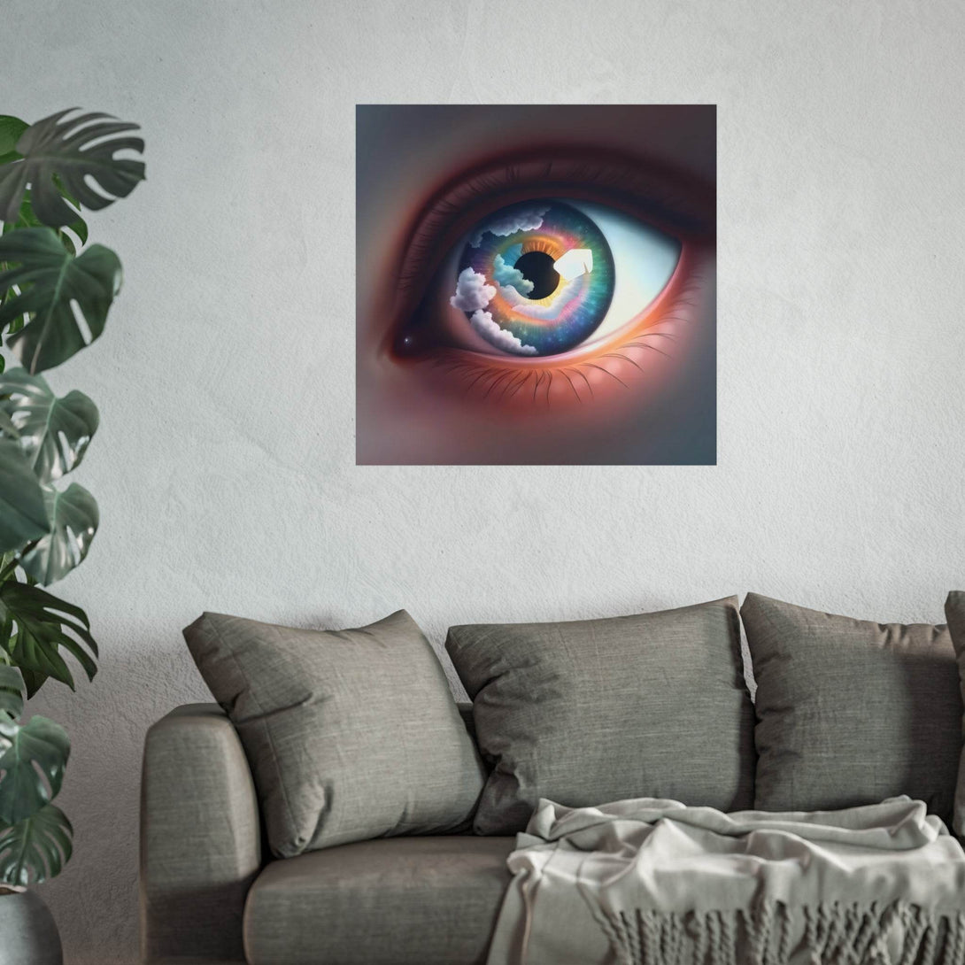 PsEyeDream #2 - Celestial Vision on Square Fine Art Poster - Highdellic
