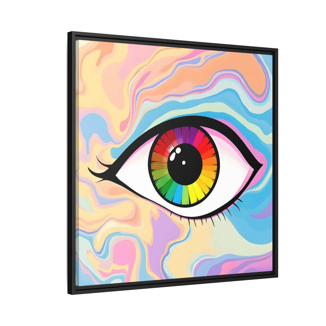 PsEyeFlow #1 – Prism Vision. (Matte Canvas, Framed, Multi-color) - Highdellic