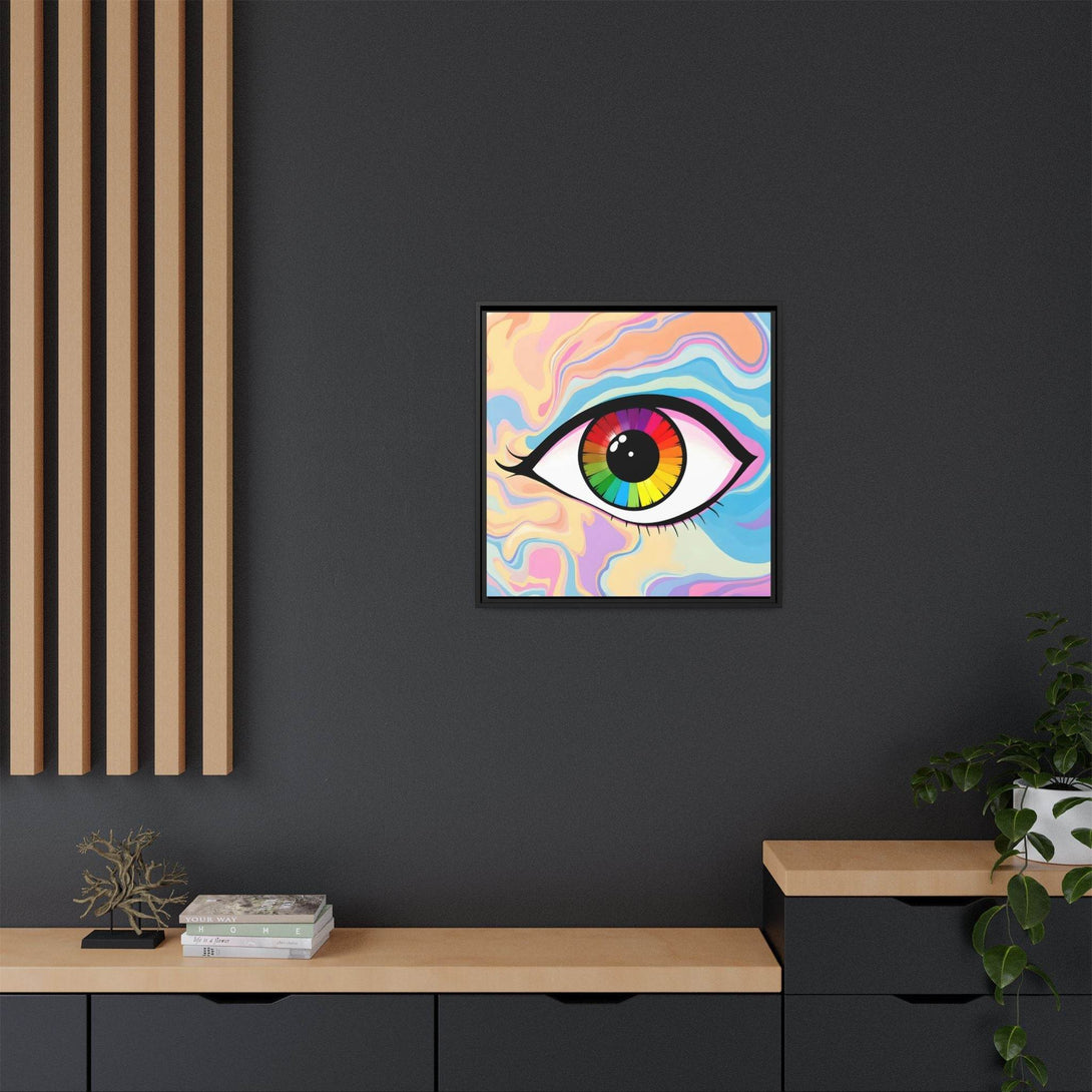 PsEyeFlow #1 – Prism Vision. (Matte Canvas, Framed, Multi-color) - Highdellic