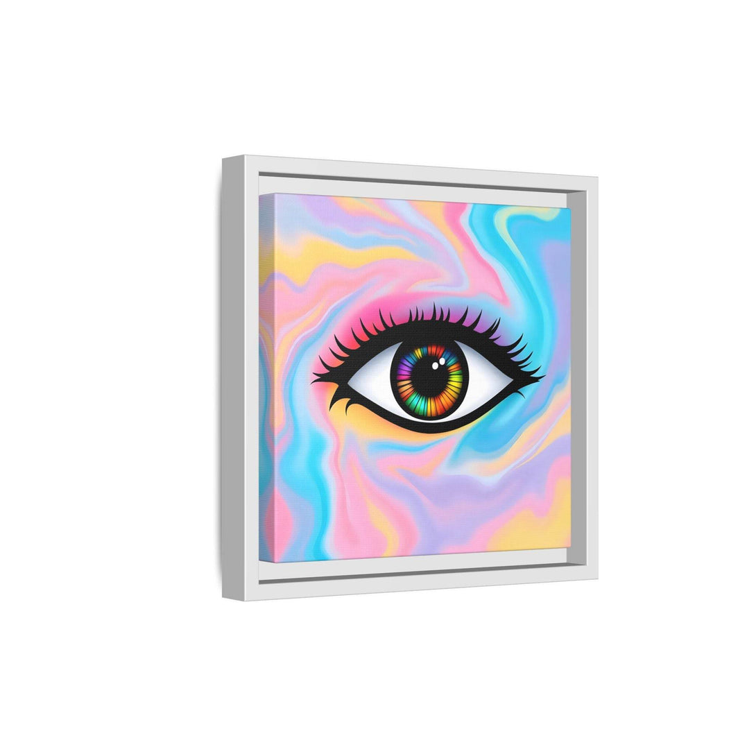 PsEyeFlow #32 - Prism Mirage on Framed Matte Canvas (multi colour) - Highdellic