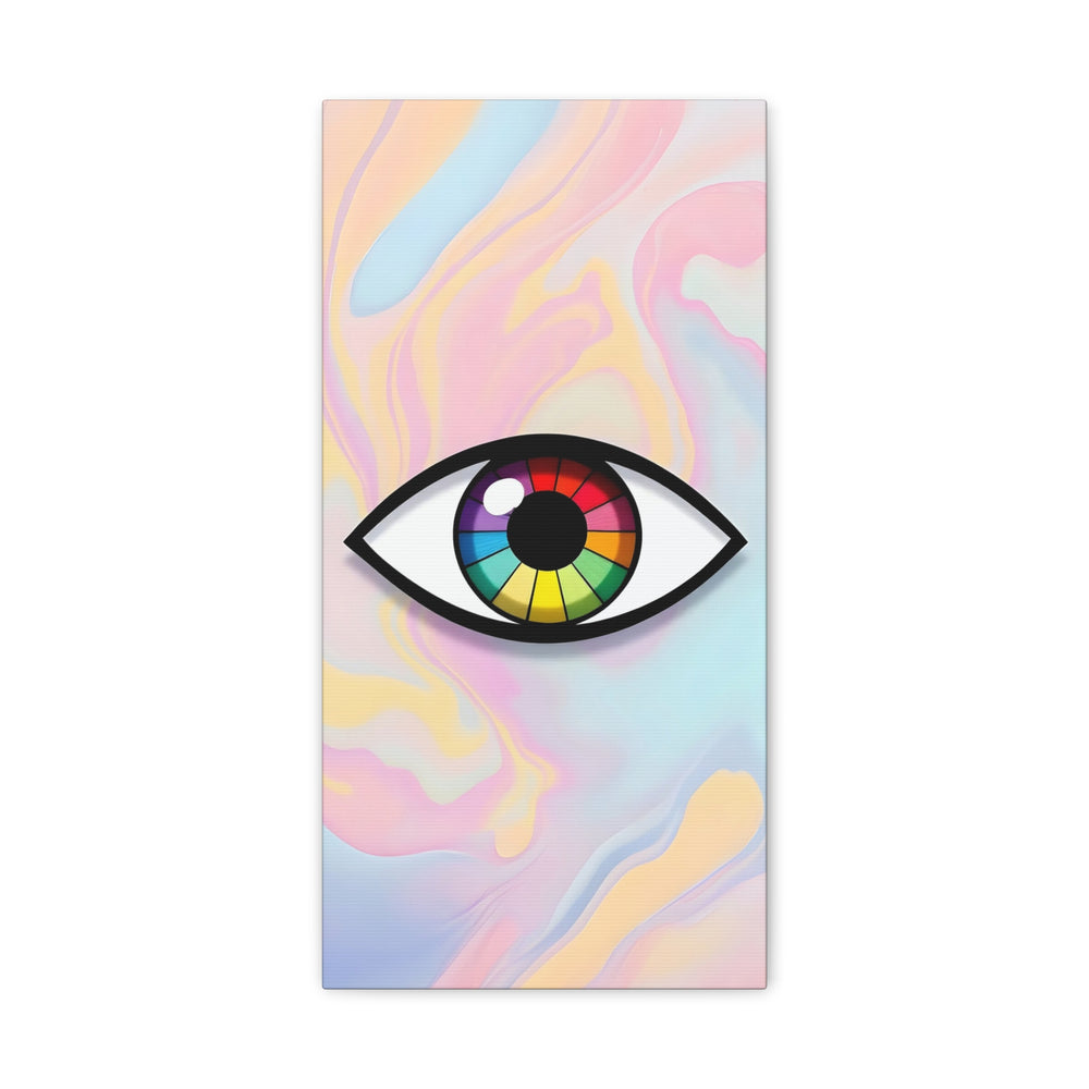 PsEyeFlow 5 - Prism Stare. (Vertical Matte Canvas, Stretched, 1.25")