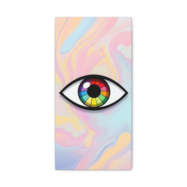 PsEyeFlow 5 - Prism Stare. (Vertical Matte Canvas, Stretched, 1.25")