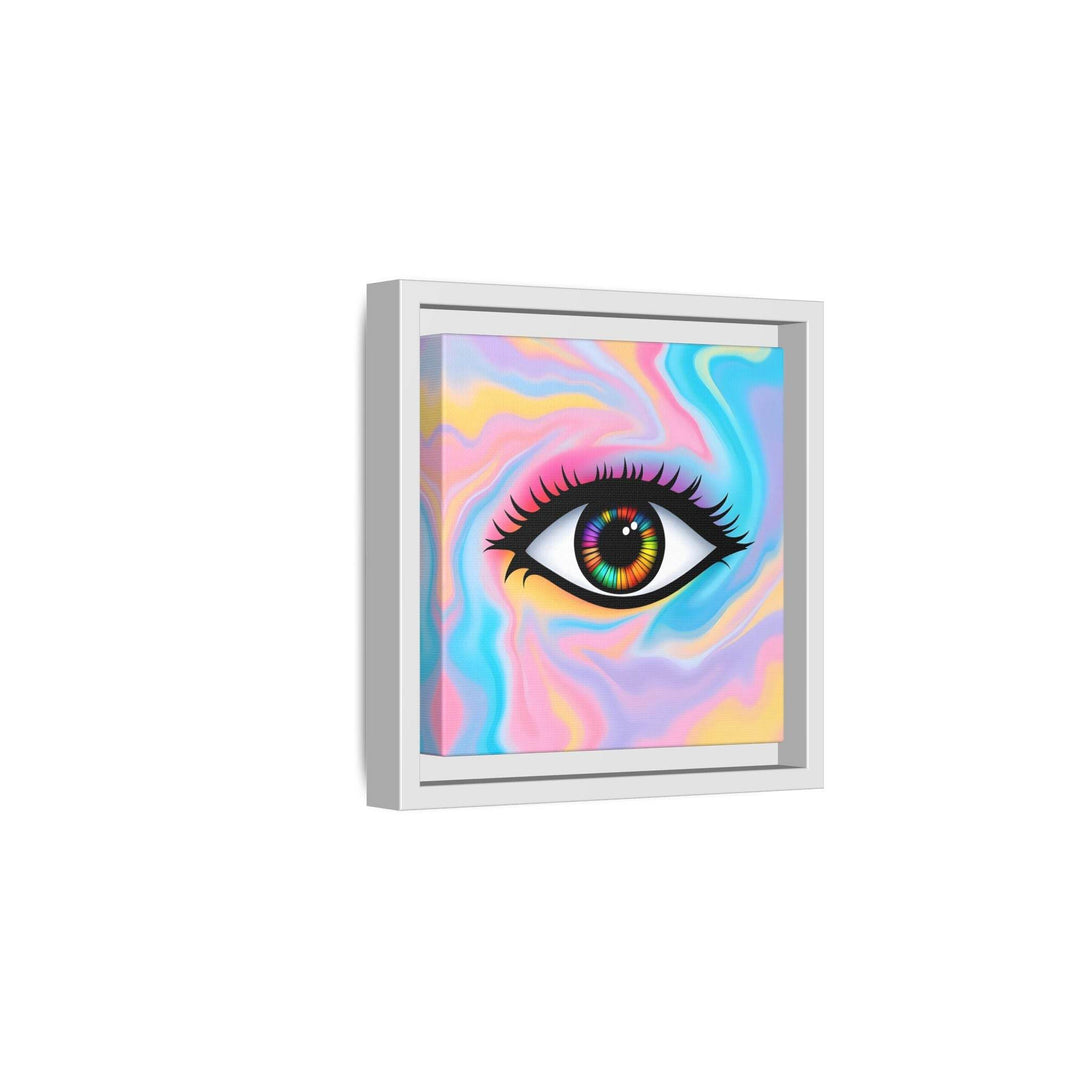 PsEyeFlow #32 - Prism Mirage on Framed Matte Canvas (multi colour) - Highdellic