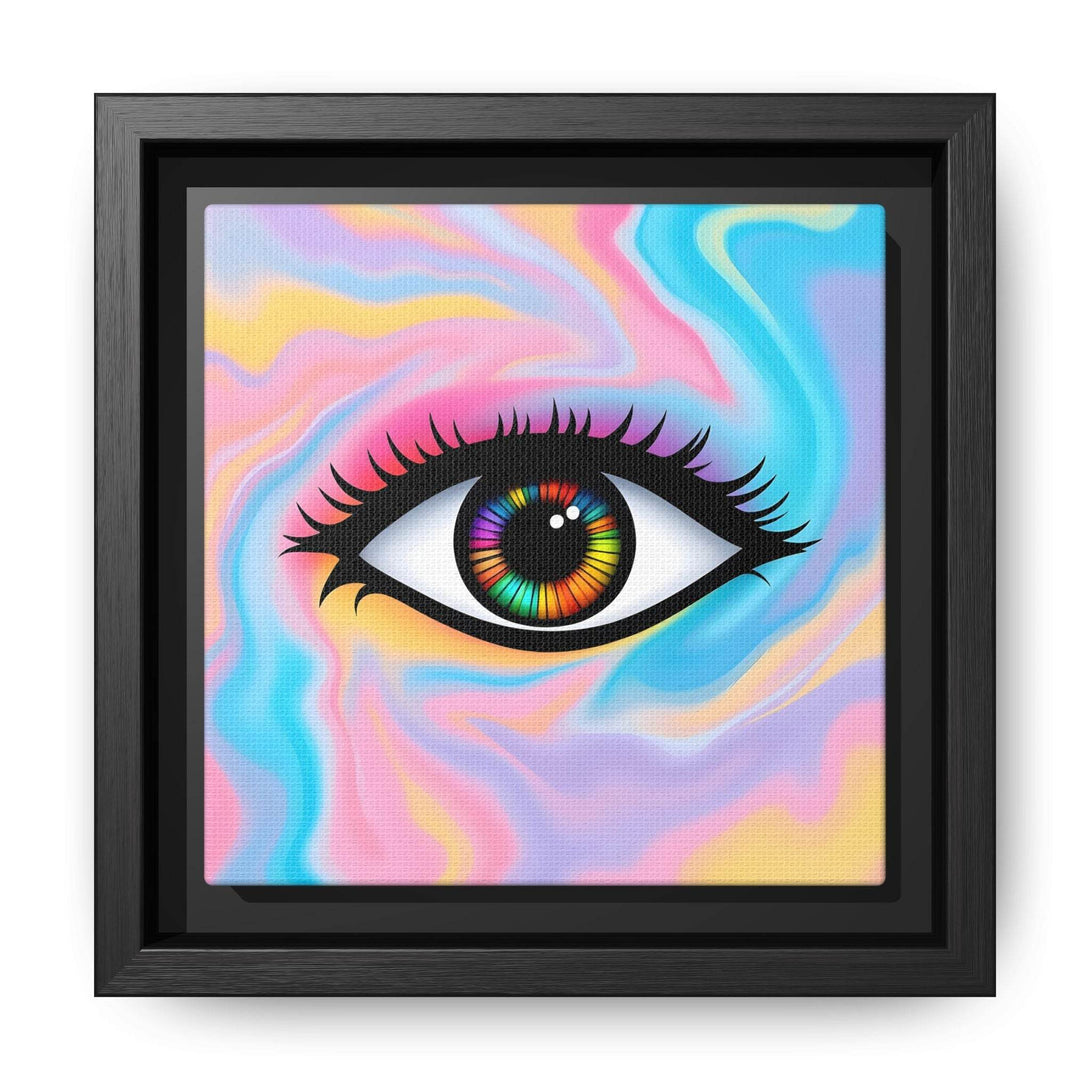 PsEyeFlow #32 - Prism Mirage on Framed Matte Canvas (multi colour) - Highdellic