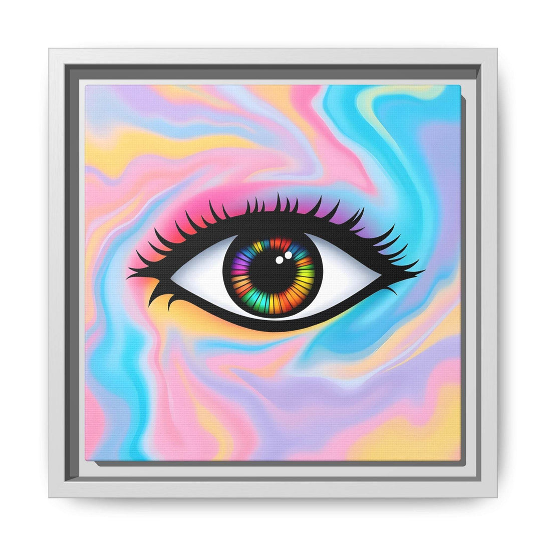 PsEyeFlow #32 - Prism Mirage on Framed Matte Canvas (multi colour) - Highdellic