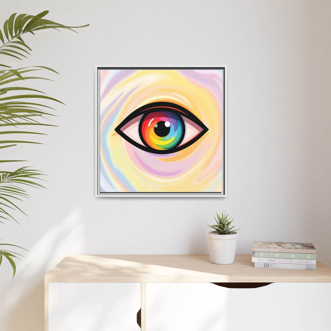 PsEyeFlow #18 - Ethereal Visionb. ( Colorful Framed Matte Canvas Decor ) - Highdellic