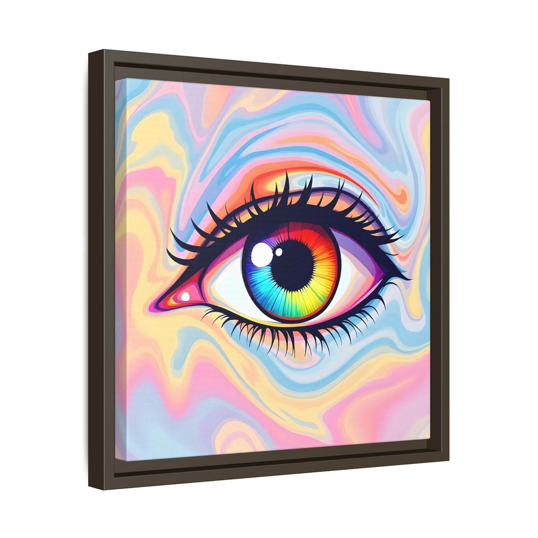 PsEyeFlow #20 - Dreamwave Vision. ( Colorful Framed Matte Canvas Decor ) - Highdellic