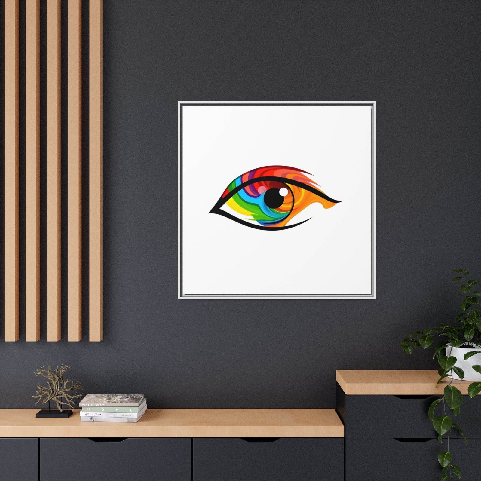 PsEyeGo 2 – Prism Gaze Vision on Framed Matte Canvas (Multi-color) - Highdellic