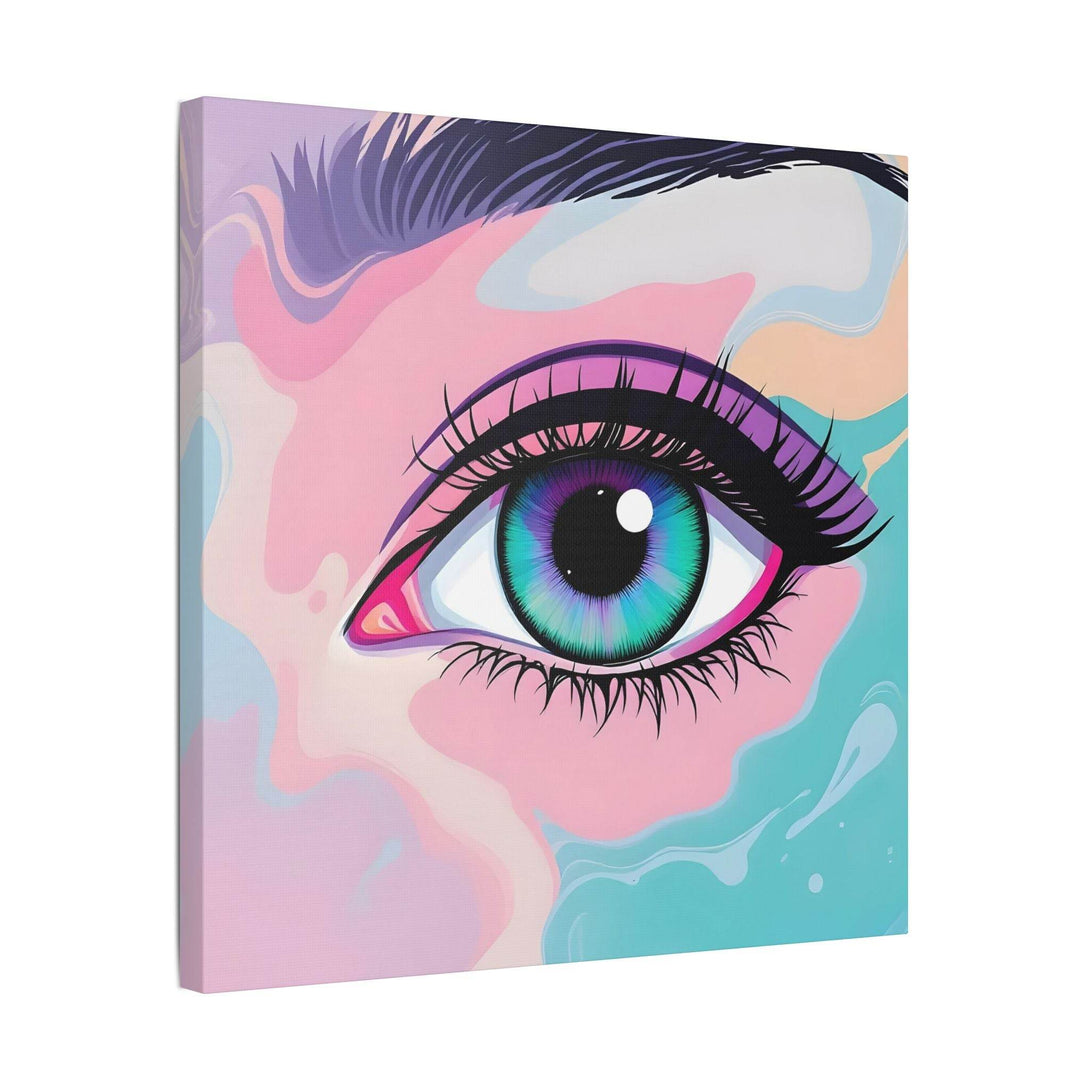 PsEyeFlow #2 – Lucid Gaze. (Satin Canvas, Stretched) - Highdellic