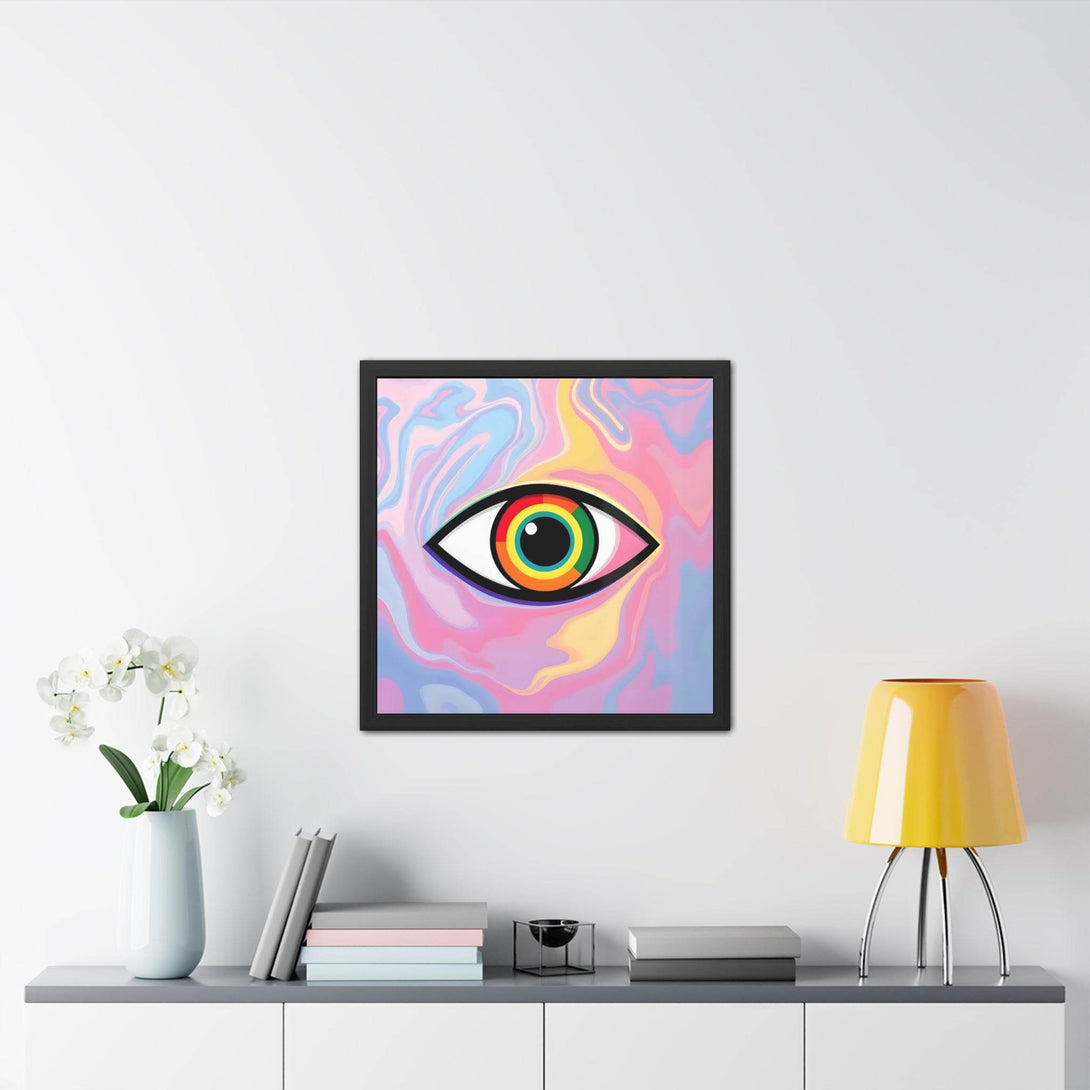 PsEyeFlow #6 - Vortex Vision. ( wood Framed semi-gloss coated paper ) - Highdellic
