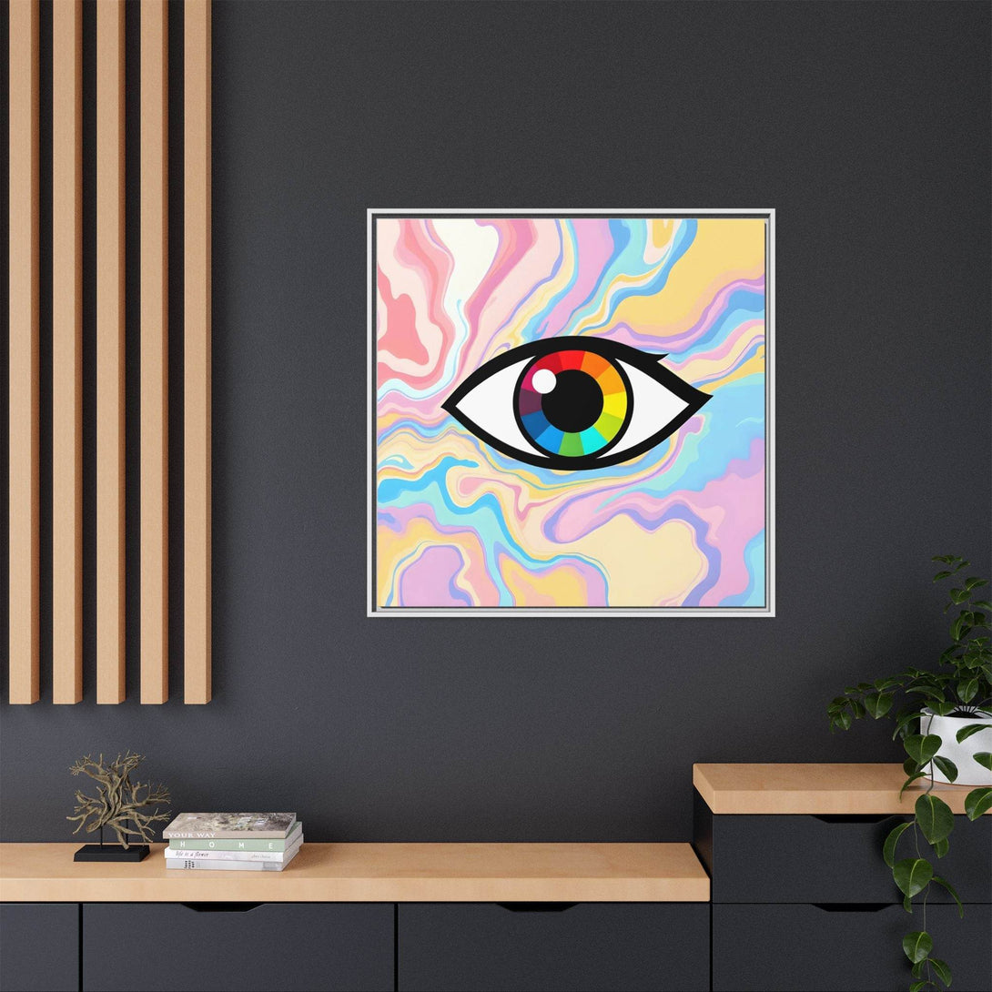 PsEyeFlow #30 - Spectrum Vision (Matte Canvas, Framed (Multi-color)) - Highdellic