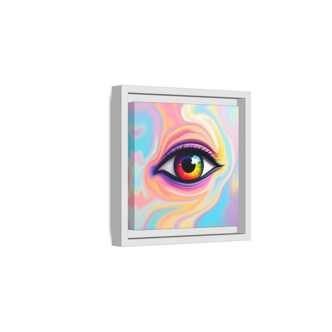 PsEyeFlow #34 – Veil of Visions on Framed Matte Canvas (multi colour) - Highdellic