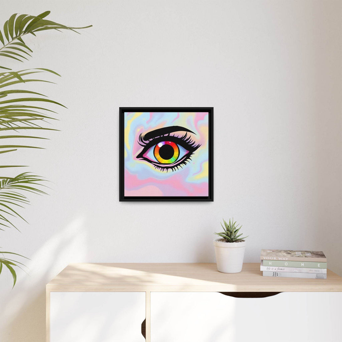 PsEyeFlow #35 - Spectrum Sentinel on Framed Matte Canvas (multi colour) - Highdellic