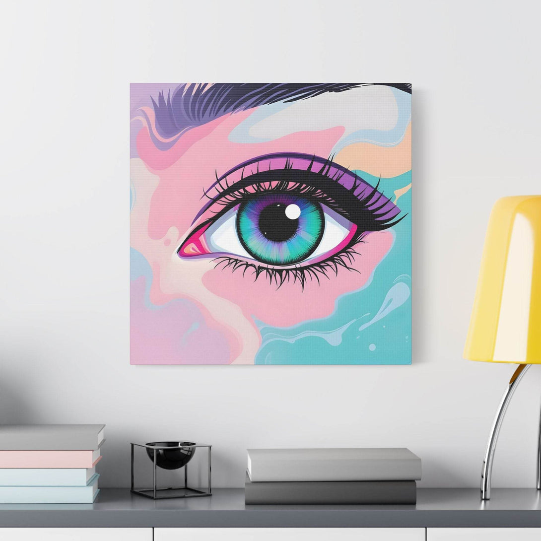 PsEyeFlow #2 – Lucid Gaze. (Satin Canvas, Stretched) - Highdellic